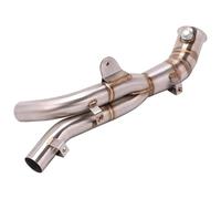 Exhaust Middle Link For YAMAHA YZF R1 2009-2014 Motorcycle Exhaust Escape Modified Catalyst Mid Link Pipe Eliminator Enhanced Muffler Exhaust Mid Link Pipe(Stainless Steel a)
