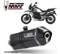 Mivv Exhaust Muffler Speed Edge Black Inox kat MOTO GUZZI V85 TT 2019 > 2023