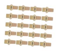 Exhaust Muffler 1/8 Npt Threaded Fitting Brass 20pcs Pneumatic