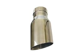 Exhaust Muffler 1PC 304 Stainless Steel Universal Car Exhaust Pipe Muffler Accessorie Modification Car End Pipes(76MM IN -101MM OUT)