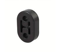 Exhaust Muffler 1PC Exhaust Pipe Hanger Rubber Mount - 2-Hole Suspension Ear Shock Absorber Buffer for Car Modification(Black)