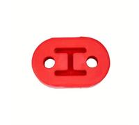 Exhaust Muffler 1PC Exhaust Pipe Hanger Rubber Mount - 2-Hole Suspension Ear Shock Absorber Buffer for Car Modification(Red)