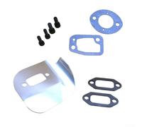 Exhaust Muffler Bracket, Deflector Gasket Bolt Kit for 61 268 272 272XP 268K 272K 272S Chainsaws, Complete Assembly Set