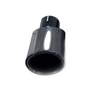 Exhaust Muffler Car Exhaust Pipe Modified 105 Mm 115mm 130 150mm Large Diameter Nozzle Bright Cawide Oval Carbon Muffler 1Pcs(ID 83mm-OD 130mm)