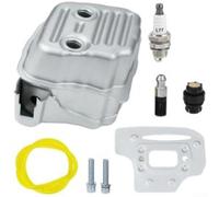 Exhaust Muffler Compatible with MS311 MS391 for chainsaw - Quiet Operation Silencer & Spark Arrestor - Replacement Kit 15x10cm
