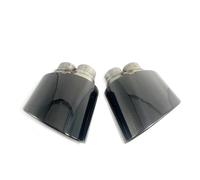 Exhaust Muffler For A4 A5 A6 A7 UP TO RS4 RS5 RS6 RS7 1 Pair Car Exhaust Tip Muffler Tip Tailpipe 304 Stainless Steel Exhaust Pipe(Black)
