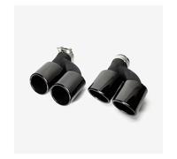 Exhaust Muffler For A4 A5 A6 A7 Up To S4 S5 S6 S7 Four Outlet/set Stainless Steel Car Rear Exhaust Pipe Muffler Tip Tailpipe Car Turbocharger(Black)