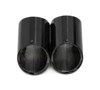 Exhaust Muffler For A4 B8 For Avant A5 For Sportback 8T Tailpipe 2pcs/lot Stainless Steel Car Exhaust Tip Muffler Pipe Tip Car Turbocharger(Black)