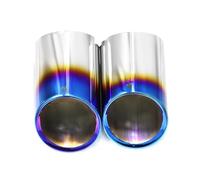 Exhaust Muffler For A4 B8 For Avant A5 For Sportback 8T Tailpipe 2pcs/lot Stainless Steel Car Exhaust Tip Muffler Pipe Tip(Blue)