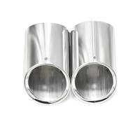 Exhaust Muffler For A4 B8 For Avant A5 For Sportback 8T Tailpipe 2pcs/lot Stainless Steel Car Exhaust Tip Muffler Pipe Tip Car Turbocharger(Silver)