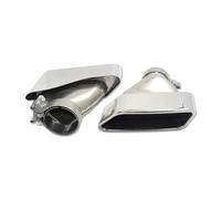Exhaust Muffler For BMW F10 535 GT550 640 1 Pair Exhaust Pipe Tip 304 Stainless Steel Muffler Tip Rear Nozzles(Modified Style)
