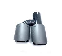 Exhaust Muffler For CX-4 H Style Matt Model Dual Carbon Fiber Stainless Steel Universal Auto Without Exhaust Tip Double End Pipes(ID 48mm-OD 101mm)