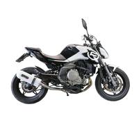 Exhaust Muffler GPR Albus Evo4 Approved Glossy white Cf Moto 650 Mt 2021 2023