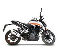 Exhaust Muffler GPR Albus Evo4 Approved Glossy white for Ktm Duke 390 2021 2023