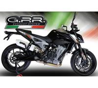 Exhaust Muffler GPR Albus Evo4 Approved Glossy white for Ktm Duke 790 2021 2023