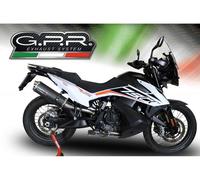 Gpr Exhaust Systems Dual Poppy Ktm Adventure 790 21-23 Ref:e5.kt.108.dual.po Homologated Slip On Muffler Silver Homologated