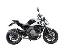 Gpr Exhaust Systems Furore Evo4 Nero Cf Moto 650 Mt 19-20 Ref:cf.3.cat.fune Homologated Oval Muffler Black Homologated