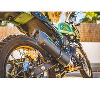 Gpr Exhaust Systems Furore Evo4 Nero Royal Enfield Himalayan 410 Diam 42.5 17-20 Ref:e4.roy.5.cat.fne4 Homologated Oval Muffler Black Homologated