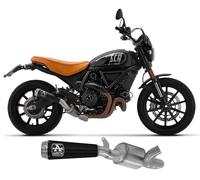 Exhaust Muffler +Kat Link Pip Arrow Black Nichrom DUCATI SCRAMBLER 800 2021 2024