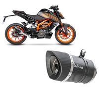 Exhaust Muffler Leovince LV PRO CARBON FIBER for KTM DUKE 125 2021 > 2023