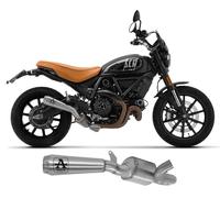 Exhaust Muffler +LinkPipe Kat Arrow PRace Nichrom DUCATI SCRAMBLER 800 2021 2024