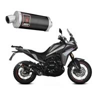 Exhaust muffler MIVV DAKAR Dark Steel for MOTO MORINI X-CAPE 2021 > 2024