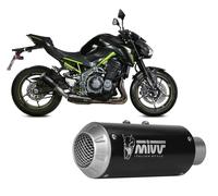 Exhaust Muffler Mivv MK3 Black Inox KAWASAKI Z900 A2 (35 KW/70 KW) 2017 > 2023