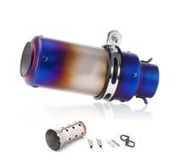 Exhaust Muffler Motorcycle Exhaust Pipe For Kawasaki For Z900 For Z400 For Z650 51/60mm Muffler Escape Tube Silencer Carbon Fiber Look Refit Escape Tube(Color 12,60mm)