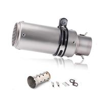 Exhaust Muffler Motorcycle Exhaust Pipe For R3 R25 MT07 MT09 R1 51/60mm Muffler Stainless Steel Escape Tube Silencer Accessories Escape Tube(Color 7,60mm)