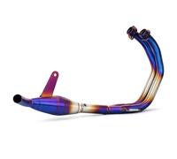 Exhaust Muffler Motorcycle Exhaust Pipe For YZF R3 R25 MT03 2015-2025 Racing 32MM Exhaust Muffler Front Link Pipe Connect Silencer Exhaust Pipe(Color 1)