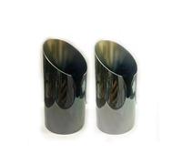 Exhaust Muffler Pipe For BMW Series 3 E30 E36 E46 E90 E91 E92 E93 F30 F31 F34 G20 F35 For M3 2Pcs Carbon Exhaust Rear Muffler Tail Tip End Pipe Cover Car Exhaust Tailpipe(Seriesblack)