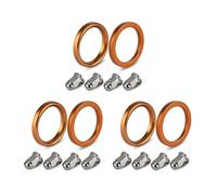 Exhaust Muffler Pipe Gasket Nut(3set)