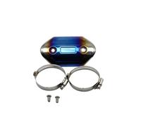 Exhaust Muffler Pipe Heat Shield Guard Cover, Motorcycle Exhaust Muffler Pipe Protector Heat Shield Cover Link Pipe Anti-scalding Cover(Colorc)