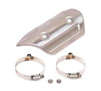 Exhaust Muffler Pipe Heat Shield Guard Cover, Universal Motorcycle Exhaust Heat Shield Cover Muffler Link Pipe Protector Guard Anti-scalding Cover(Colorl)