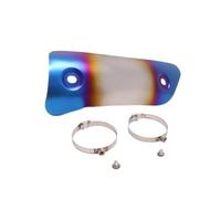 Exhaust Muffler Pipe Heat Shield Guard Cover, Universal Motorcycle Exhaust Heat Shield Cover Muffler Link Pipe Protector Guard Anti-scalding Cover(Colorc)