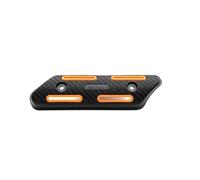 Exhaust Muffler Pipe Heat Shield Guard Cover, Universal Motorcycle Exhaust Muffler Pipe Heat Shield Cover Protector(Orange)