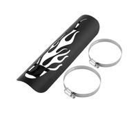 Exhaust Muffler Pipe Heat Shield Guard Cover, Universal Motorcycle Exhaust Muffler Pipe Heat Shield Cover Protection(Black)