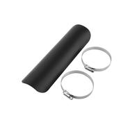 Exhaust Muffler Pipe Heat Shield Guard Cover, Universal Plated Motorcycle Modified Exhaust Heat Shield Cover Pipe Parts(Black)