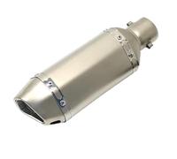 Exhaust Muffler Pipe Motorcycle Exhaust Pipe 310mm Motorcycle Scooter Exhaust Muffler Pipe Exhaust Tip For CBR250 CB400 CB600(Silver)