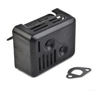 Exhaust Muffler Silencer Assembly Fits for Honda GX110 GX_120 GX140 GX_200 Engine Motor, Replace 18310-ZF1-000 18381-ZH8