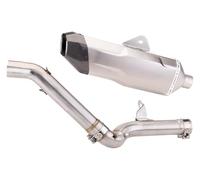 exhaust muffler silencer For BMW F750GS F850GS 2018-2020 Motorcycle Exhaust Mid Link Pipe Connector Tube Rear Muffler Tip 540mm Slip On Modified(1)