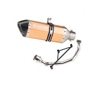 Exhaust Muffler Silencer For GY6 For Engine Front Exhaust For Pipe Small Hexagon RS100 For Yamaha For Ghost For Fire For Fuxi(Yellow)