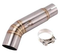 Exhaust Muffler Silencer For S&uzuki GSX750 GSX-S750 BK750 GSXS750 GSX S750 2018-2022 51MM Motorcycle Middle Link Exhaust Pipe(Silver)