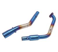 Exhaust Muffler Silencer For Y&amaha YZF R15 R125 For MT-15 V3 V4 2020-2024 Motorcycle Escape Front Link Pipe 51mm Muffler Exhaust Pipe(Blue)
