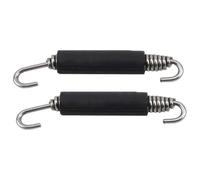 Exhaust Muffler Silencer Motocycle Exhaust 2PCS Stainless Steel Universal Motorcycle Muffler Springs Hooks Front Middle Link Pipe Connect Spring End Silencers Motorcycle