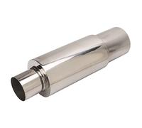 Exhaust Muffler,Stainless Steel Exhaust Muffler Resonator 2.5in Inlet 3.5in Outlet Tail Pipe Universal for Car