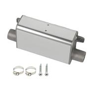 Exhaust Muffler, Stainless Steel Heater Silencer, Noise Reducer Accessories, Aluminum Alloy for Parking Truck Auto Heater, Automotive Vehicle Use, Cold Weather Quiet Driving