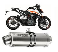 Exhaust Muffler Storm By Mivv Gp Stainless Steel KTM DUKE 390 2021 > 2022