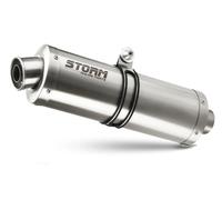 Exhaust Muffler Storm By Mivv Oval Stainless Steel Ktm 690 ENDURO R 2019 > 2023