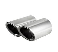 Exhaust Muffler Tail For A1 For A3 A4 TT 2009 2010 2011 2012 2013 2014 2015 Chrome Plating Stainless Steel Car Exhaust Muffler Tip Pipes Covers Exhaust Tips Muffler(Silver)